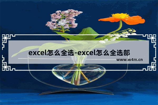 excel怎么全选-excel怎么全选部分区域