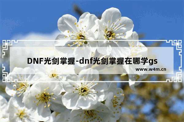 DNF光剑掌握-dnf光剑掌握在哪学gsd