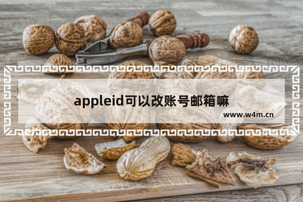 appleid可以改账号邮箱嘛