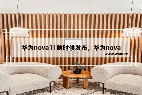 华为nova11啥时候发布，华为nova11啥时候发布的