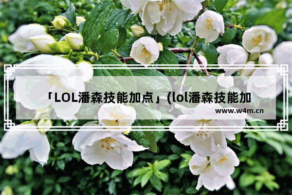 「LOL潘森技能加点」(lol潘森技能加点顺序)