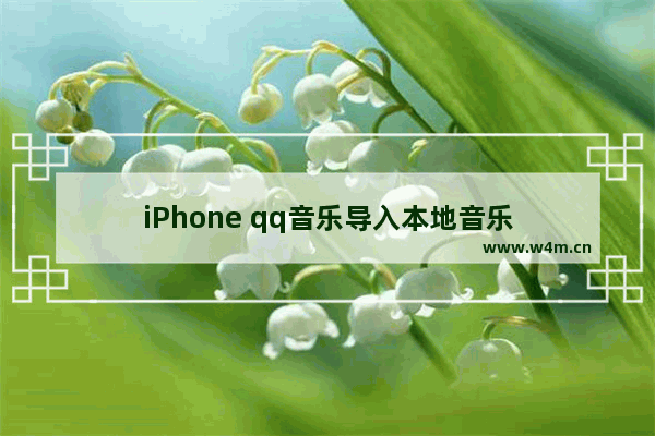 iPhone qq音乐导入本地音乐