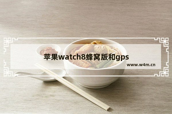 苹果watch8蜂窝版和gps