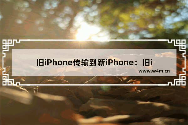 旧iPhone传输到新iPhone：旧iphone传输到新iphone数据失败为什么