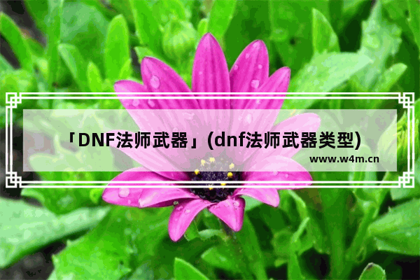 「DNF法师武器」(dnf法师武器类型)