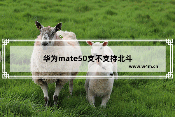 华为mate50支不支持北斗