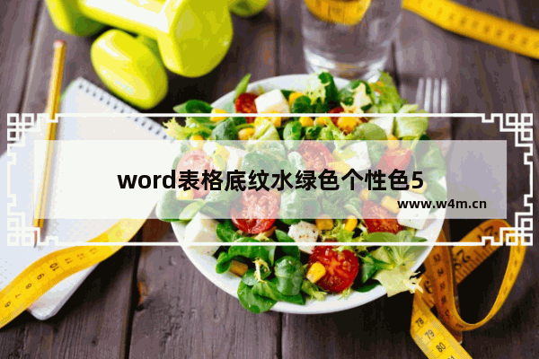 word表格底纹水绿色个性色5