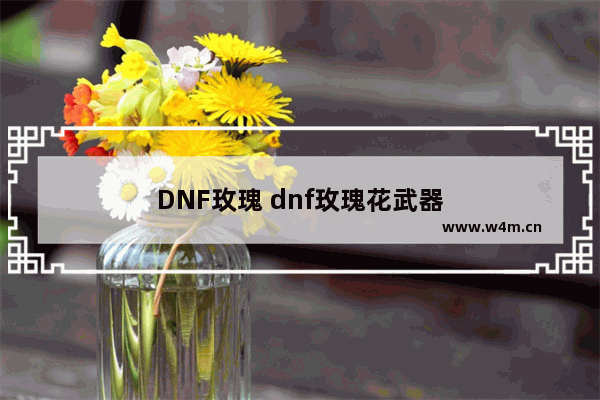 DNF玫瑰 dnf玫瑰花武器