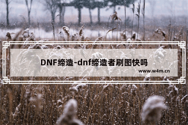 DNF缔造-dnf缔造者刷图快吗