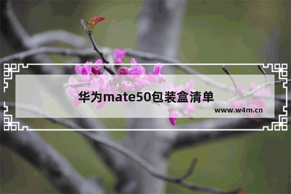 华为mate50包装盒清单