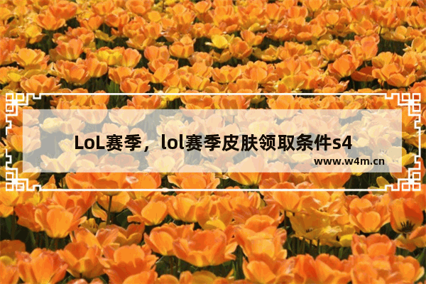 LoL赛季，lol赛季皮肤领取条件s4