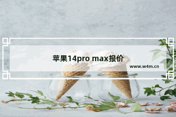 苹果14pro max报价