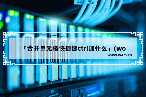 「合并单元格快捷键ctrl加什么」(word表格合并单元格快捷键ctrl加什么)