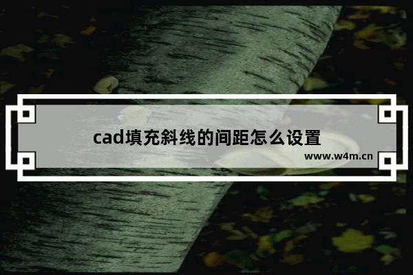 cad填充斜线的间距怎么设置