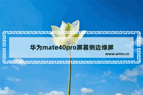 华为mate40pro屏幕侧边绿屏