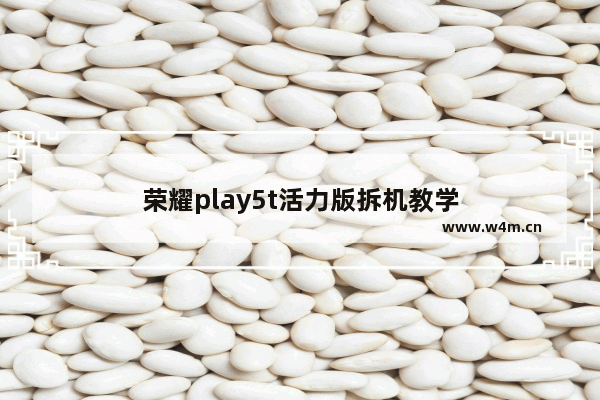 荣耀play5t活力版拆机教学