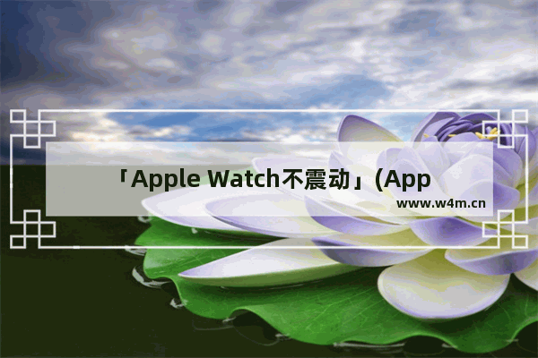 「Apple Watch不震动」(Apple Watch不震动了)