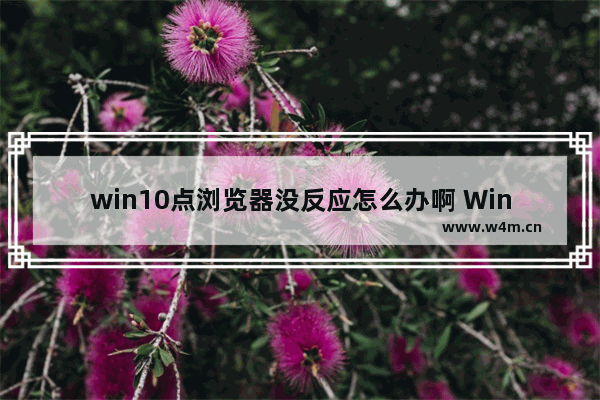 win10点浏览器没反应怎么办啊 Win10浏览器无响应怎么办？