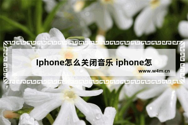 Iphone怎么关闭音乐 iphone怎么关闭音乐自动续费