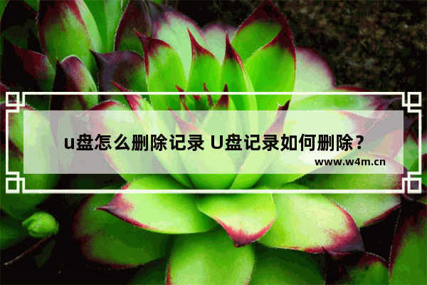 u盘怎么删除记录 U盘记录如何删除？