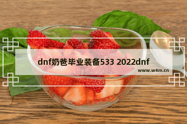 dnf奶爸毕业装备533 2022dnf奶爸毕业装备533