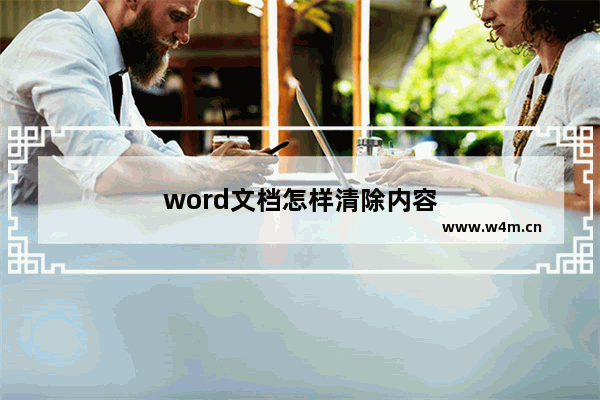 word文档怎样清除内容