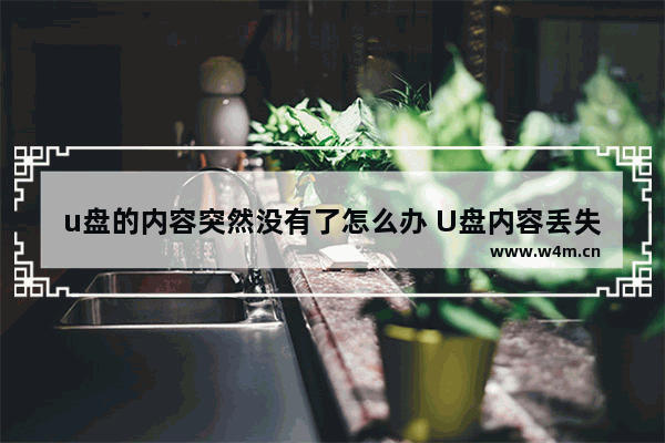 u盘的内容突然没有了怎么办 U盘内容丢失，怎么办？