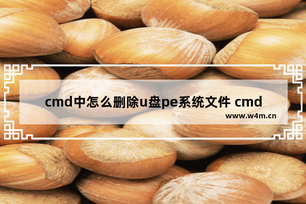 cmd中怎么删除u盘pe系统文件 cmd删除u盘pe系统文件