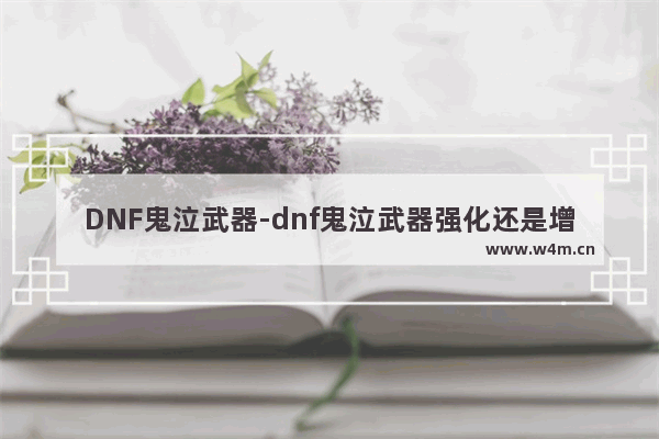 DNF鬼泣武器-dnf鬼泣武器强化还是增幅