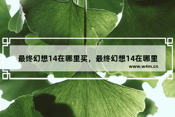 最终幻想14在哪里买，最终幻想14在哪里买时间