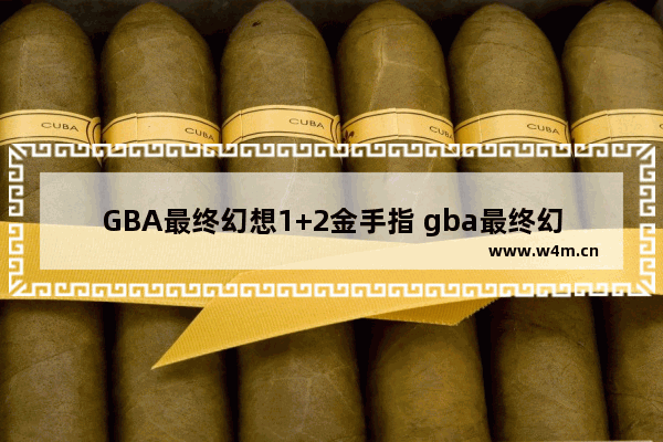 GBA最终幻想1+2金手指 gba最终幻想1+2金手指为什么用不了