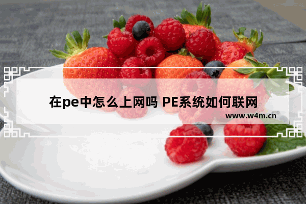 在pe中怎么上网吗 PE系统如何联网