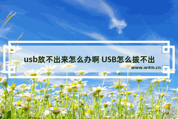 usb放不出来怎么办啊 USB怎么拔不出来啊