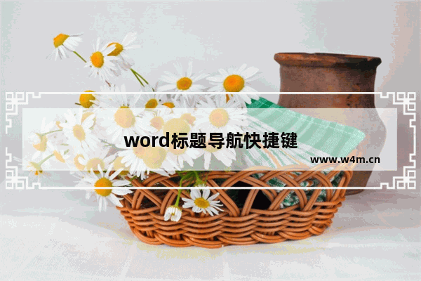 word标题导航快捷键