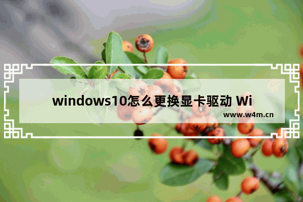 windows10怎么更换显卡驱动 Windows10更换显卡驱动教程