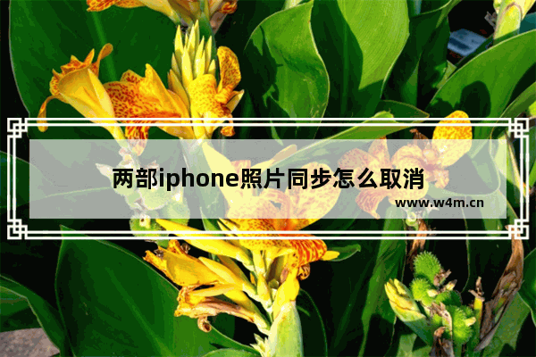 两部iphone照片同步怎么取消