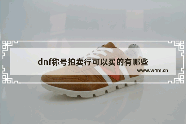 dnf称号拍卖行可以买的有哪些