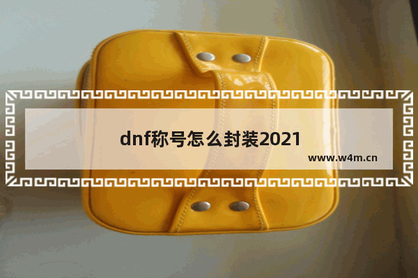 dnf称号怎么封装2021