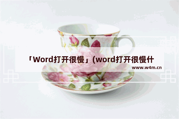 「Word打开很慢」(word打开很慢什么原因)