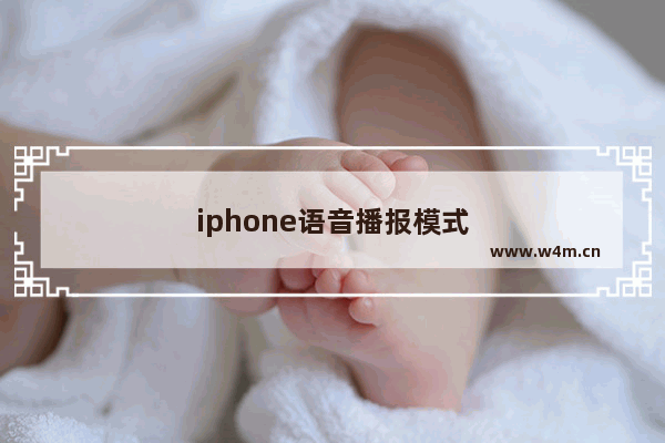 iphone语音播报模式