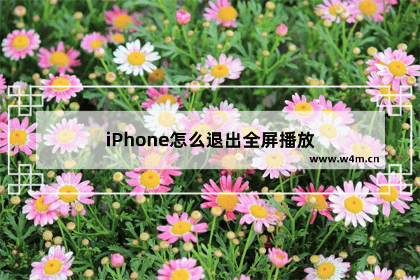 iPhone怎么退出全屏播放