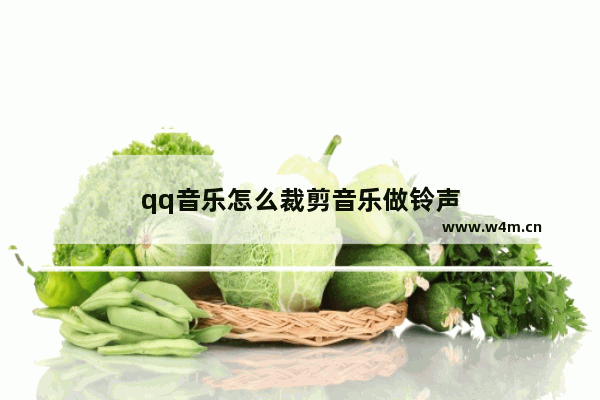 qq音乐怎么裁剪音乐做铃声