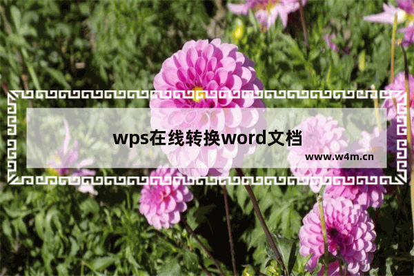 wps在线转换word文档