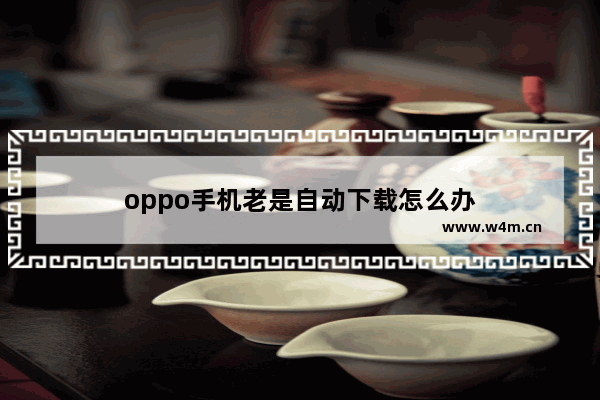 oppo手机老是自动下载怎么办