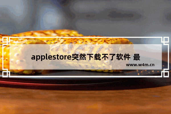 applestore突然下载不了软件 最近