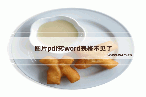 图片pdf转word表格不见了