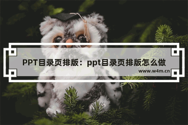 PPT目录页排版：ppt目录页排版怎么做