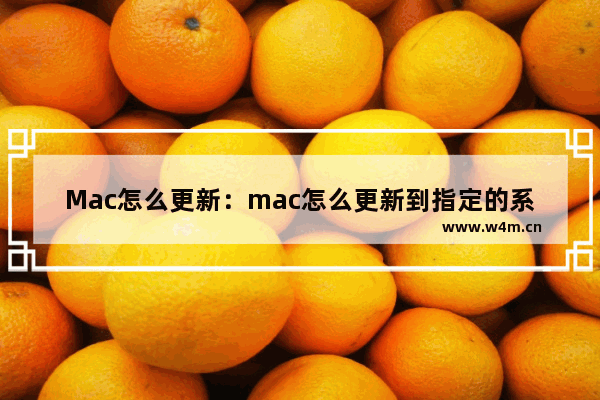 Mac怎么更新：mac怎么更新到指定的系统