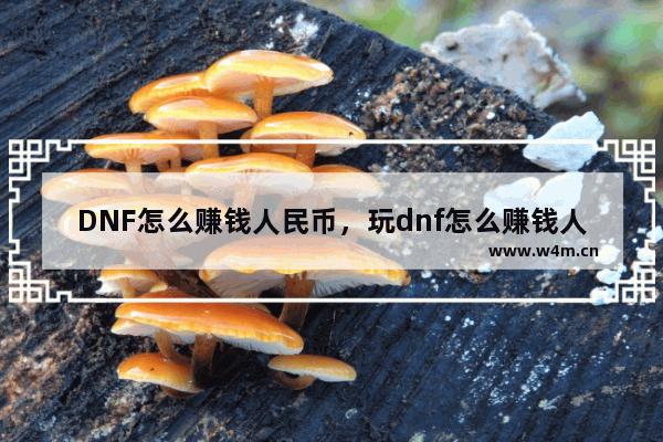 DNF怎么赚钱人民币，玩dnf怎么赚钱人民币