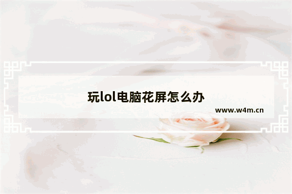 玩lol电脑花屏怎么办